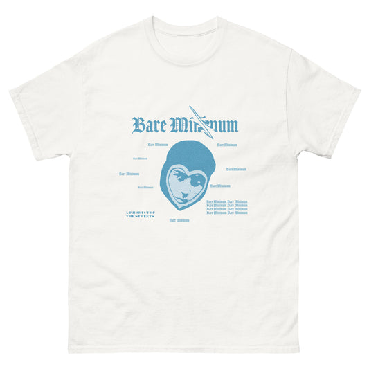 Bare Minimum blue love man tee