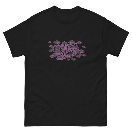 "watched' tee- purple