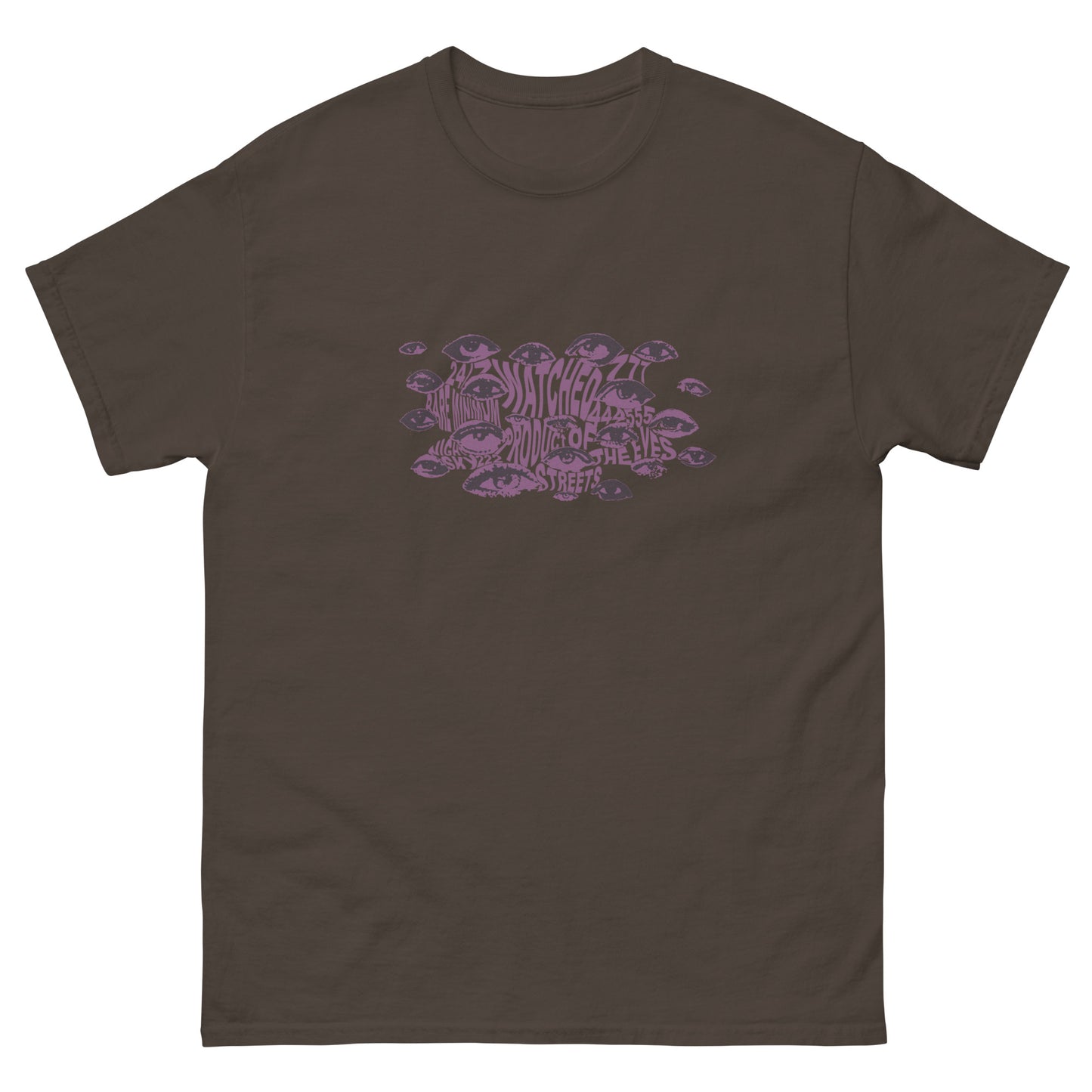 "watched' tee- purple