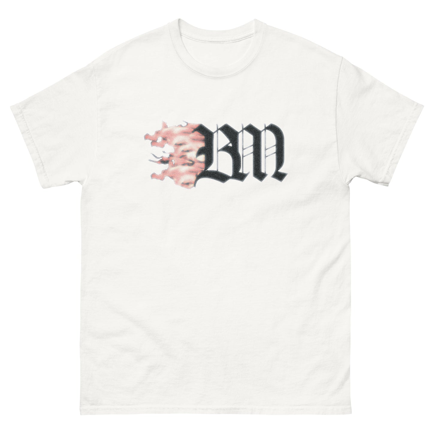 BM on fire tee